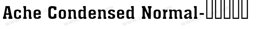 Ache Condensed Normal字体转换